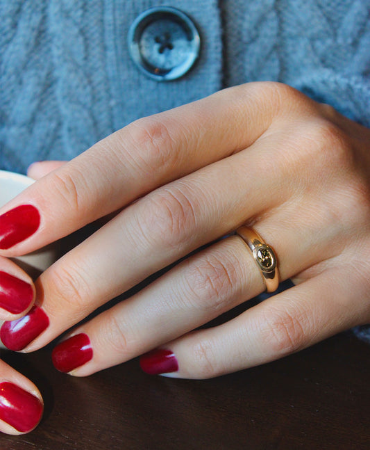 Le Petit Classique cognac diamond ring